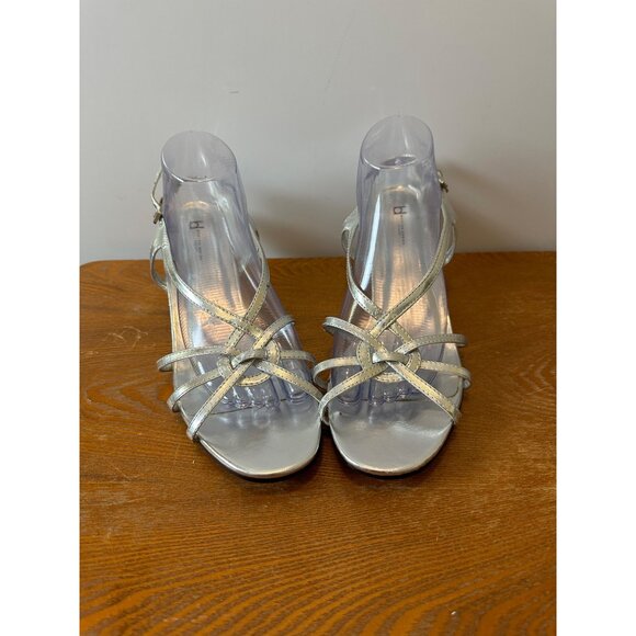 BL Boston Design Studio Women's Strappy Sandals Silver Sz 10 Sku 2825 - Picture 9 of 14